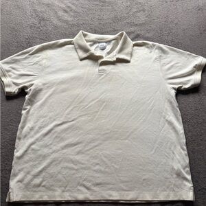 Zara Men's Light Beige Polo Shirt